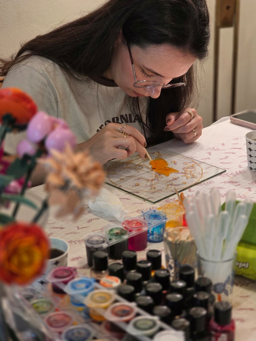 Vitray Cam Boyama Workshop - Frezya Sanat Atölyesi