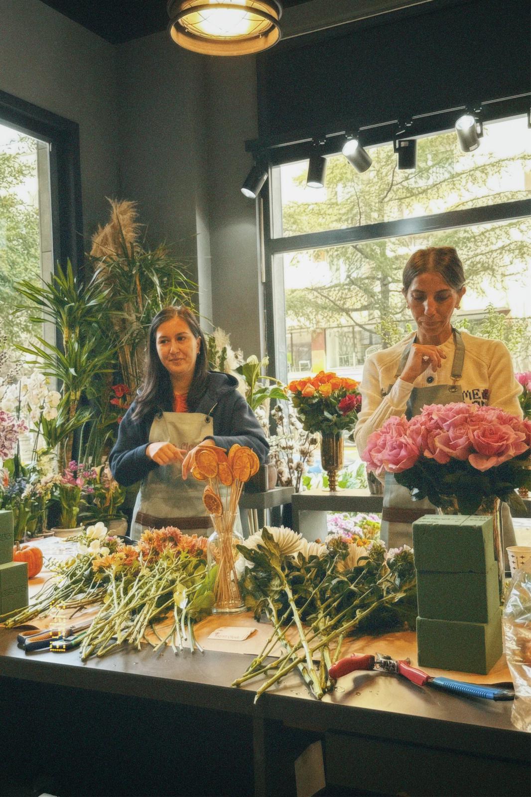 Çiçek Buketi Workshop - Beyaz Çiçek