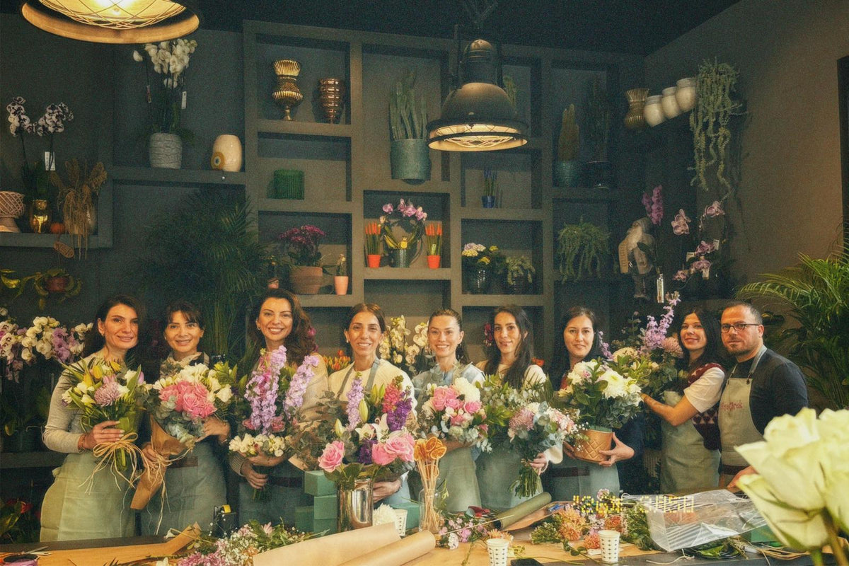Çiçek Buketi Workshop - Beyaz Çiçek