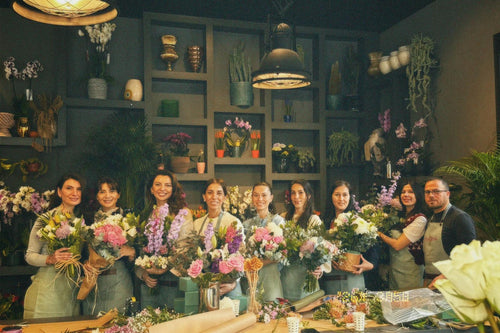 Çiçek Buketi Workshop - Beyaz Çiçek